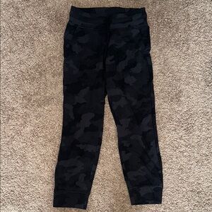 lululemon athletica Black Track Pants with High Waist